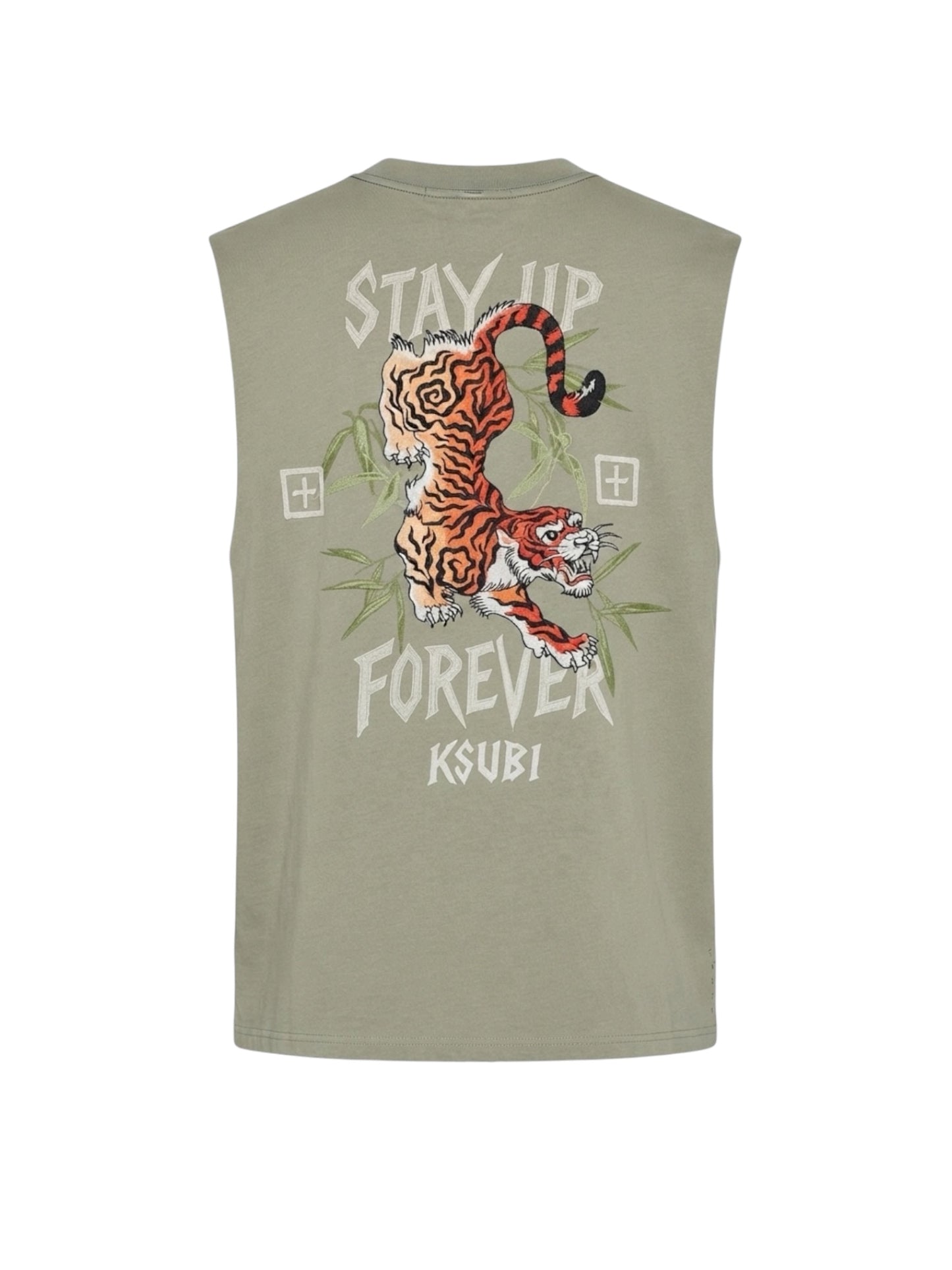 Ksubi  Cut Off Ekcess Tank Synth Green GREEN