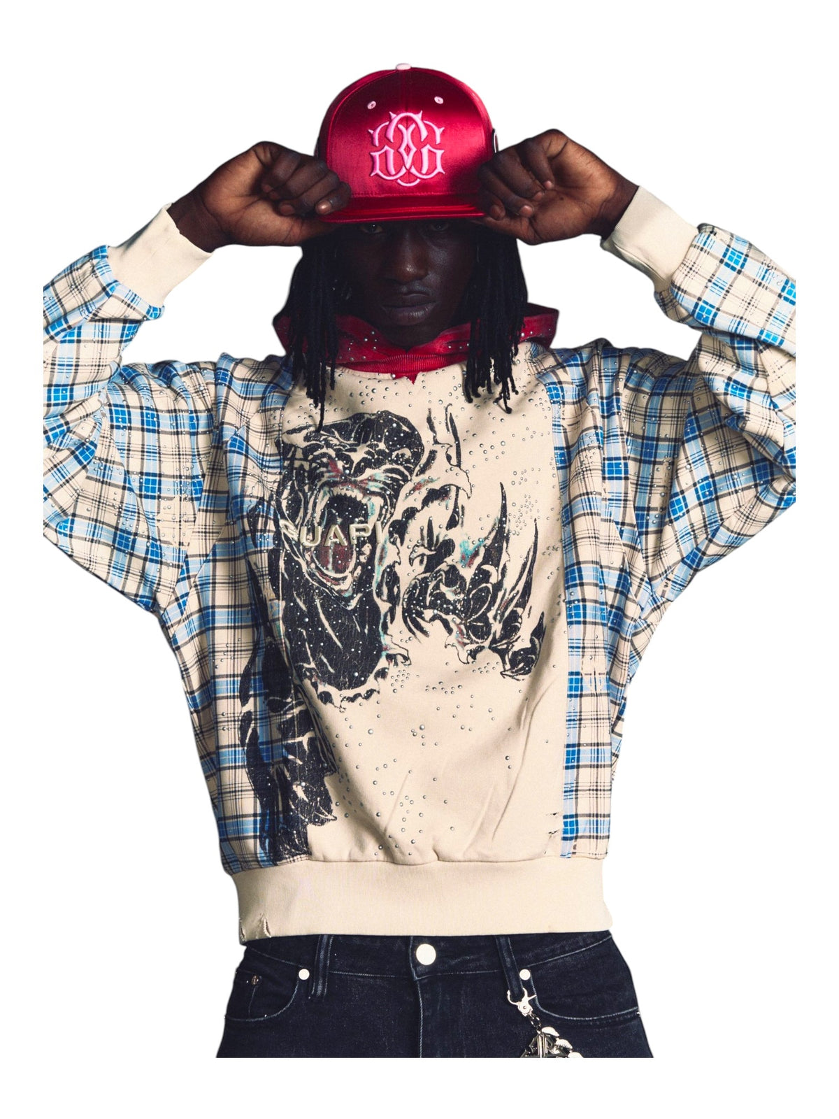 Guapi Panther Plaid Hoodie