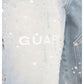 Guapi Aqua Blue Spider Denim Shorts