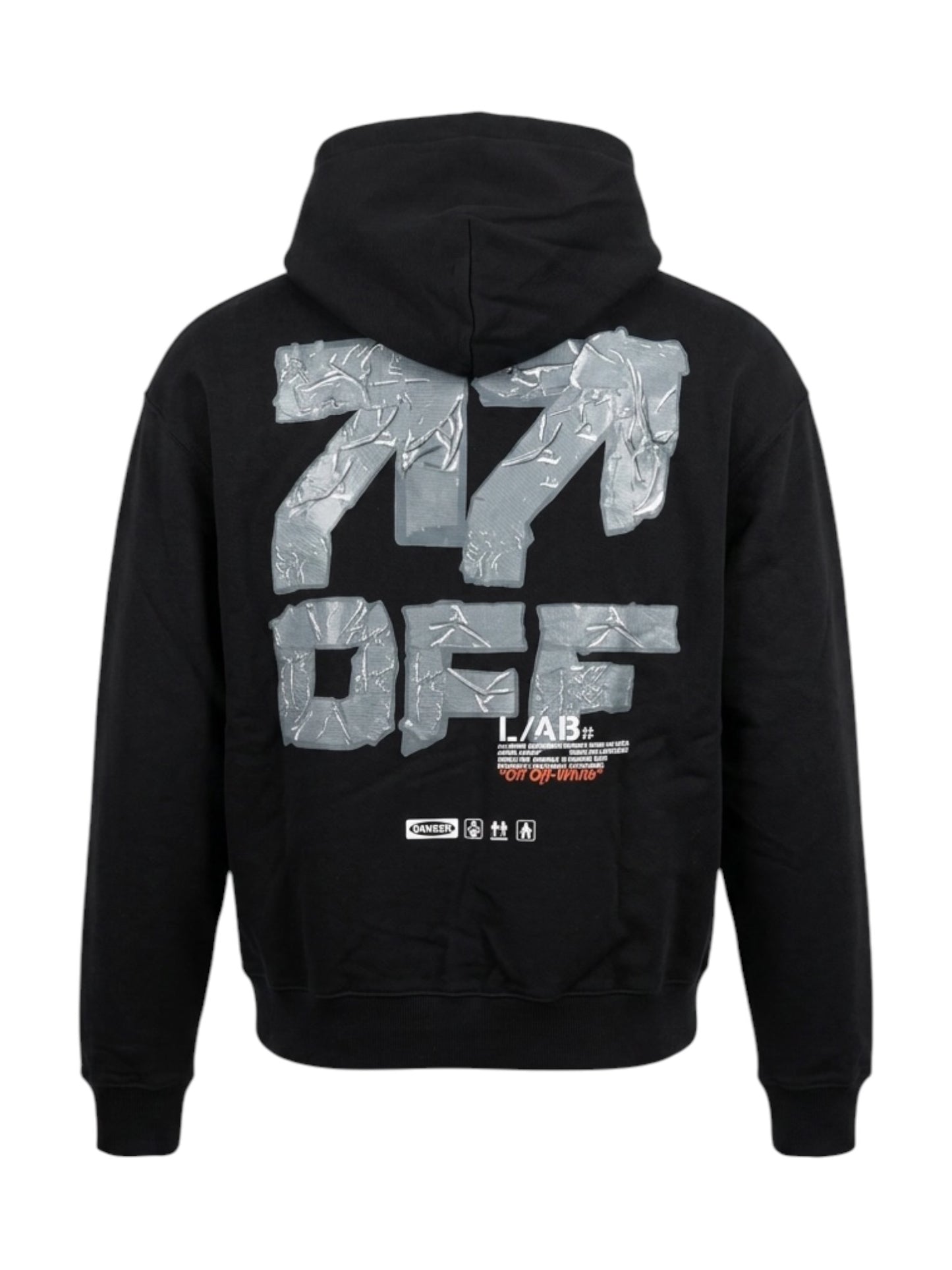 Off-White Off Active Duct Tape Hoodie Black