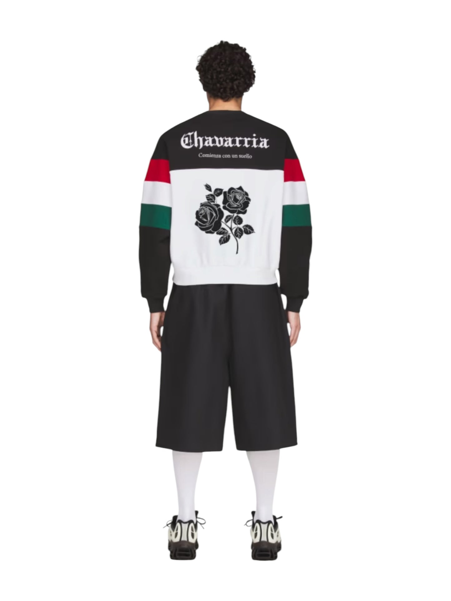 Willy Chavarria X Adidas KV1976 WC Crew  SWEATSH Black/White