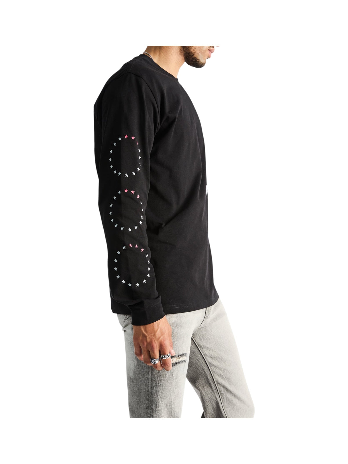 Rta Lawrence Long Sleeve Tee Black Star Wire