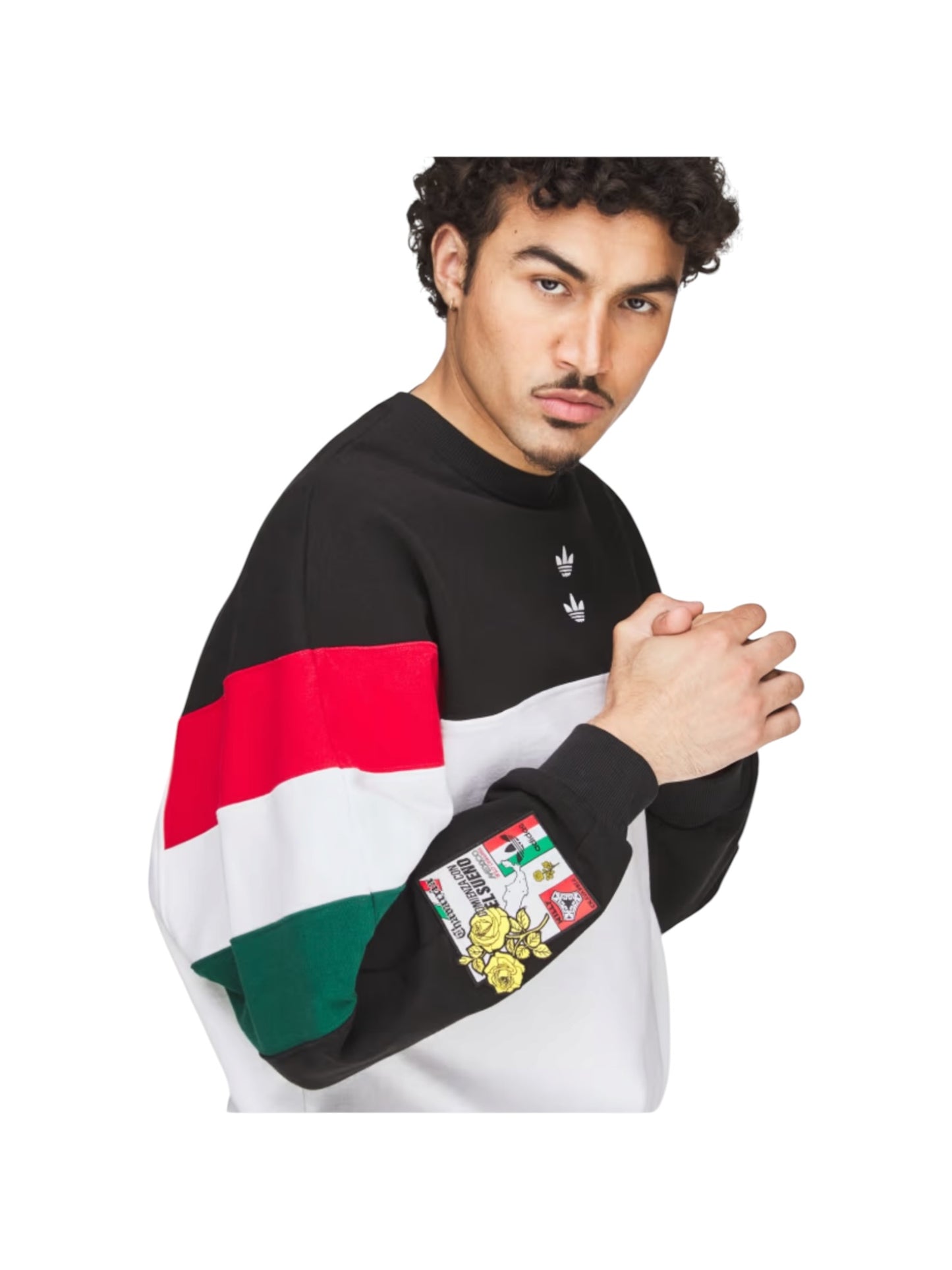 Willy Chavarria X Adidas KV1976 WC Crew  SWEATSH Black/White