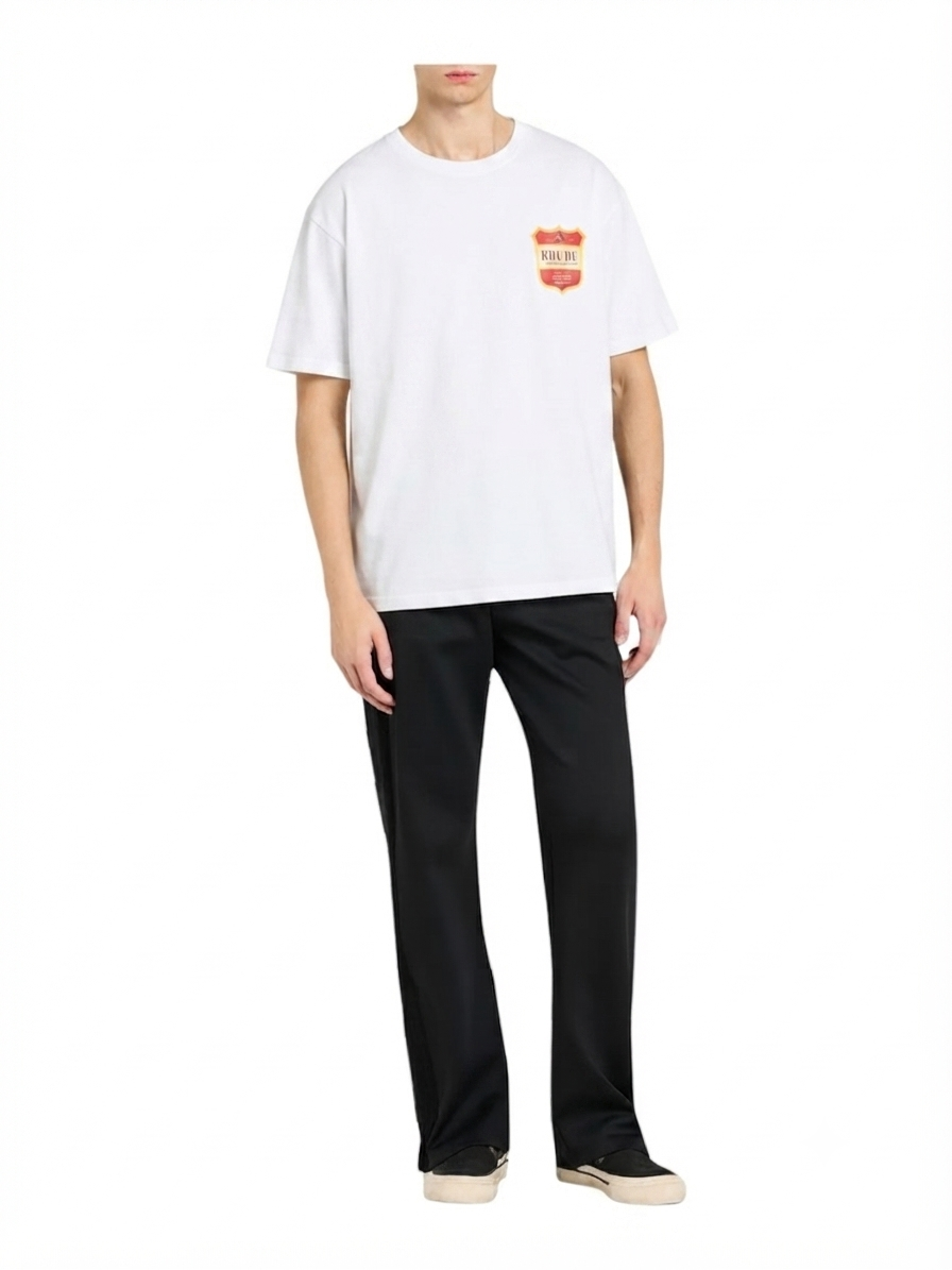 Rhude Filtaro Crest Tee Vintage Wht-Red-Yellow