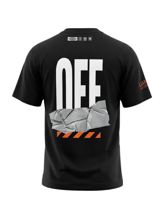 Off-White Off Active Duct Tape S/S Tee Black