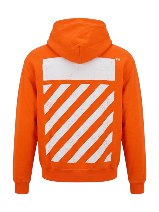 Off-White Diag Hoodie Orange Tiger