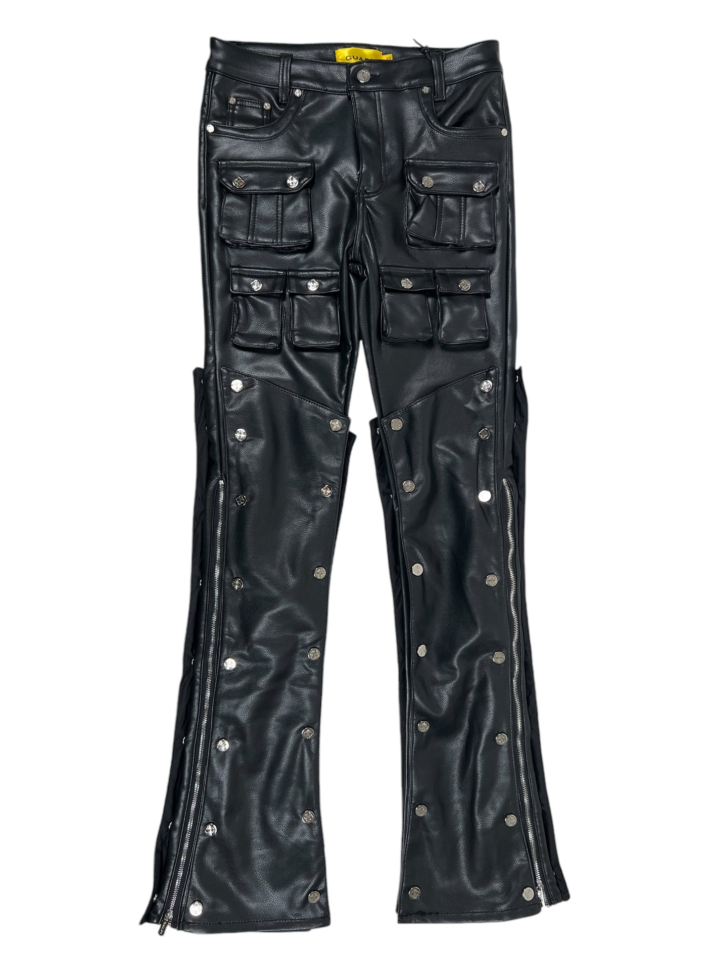 Guapi obsidian black premium leather pants