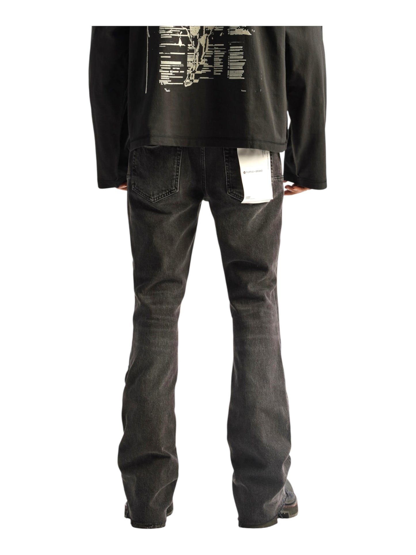 Purple Brand P004-VHDB426 Vintage Heavy Destroy Black