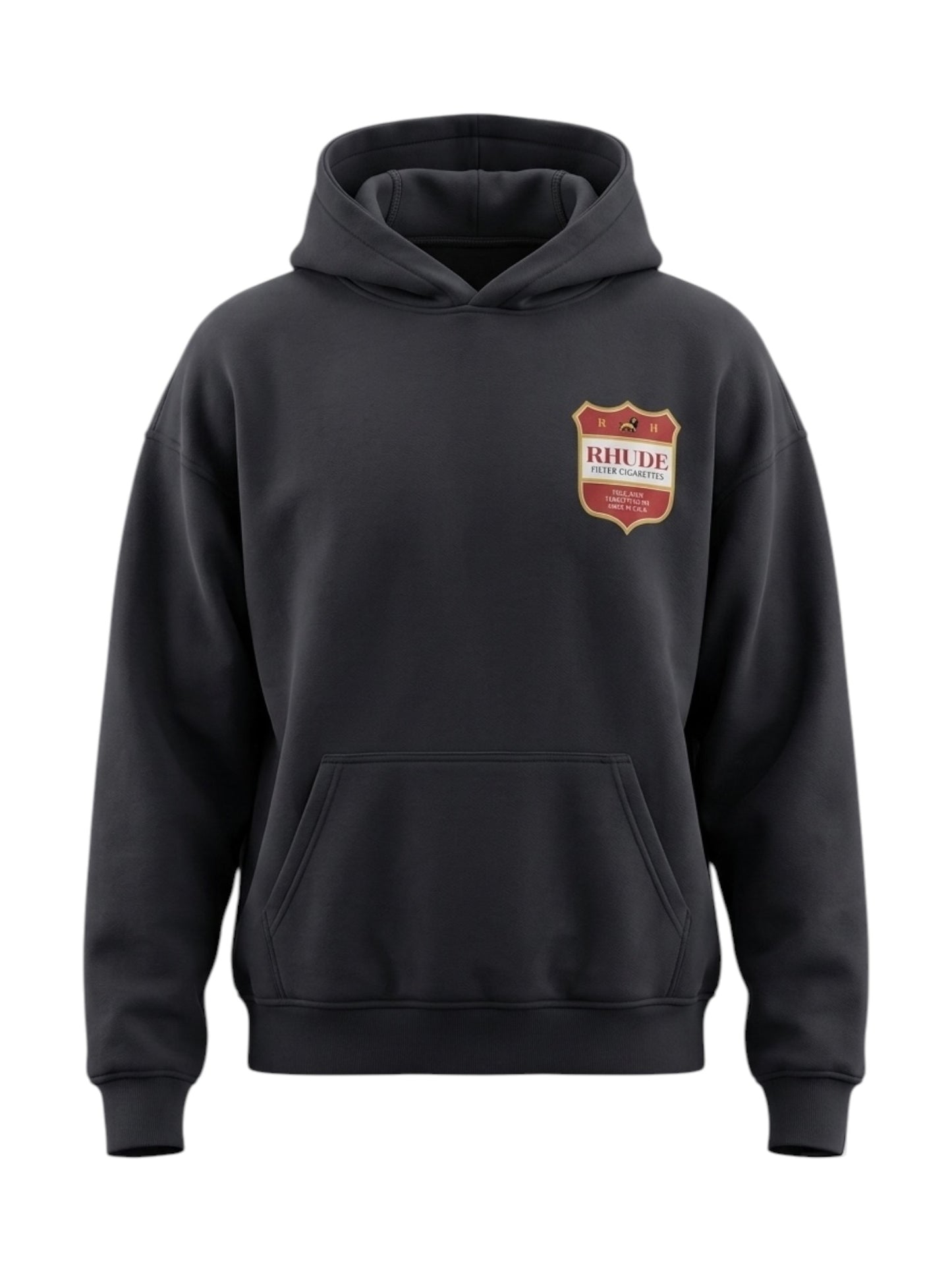 Rhude Filtaro Crest Hoodie Vintage Blk-Red-Yellow