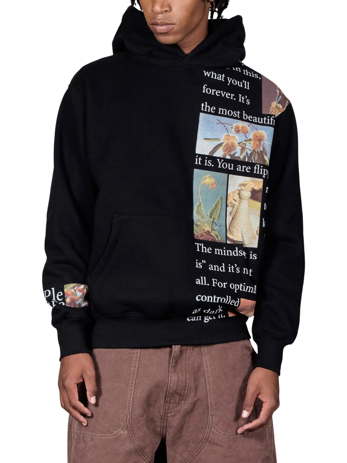 Pleasures P26F012 Connection Hoodie BLK