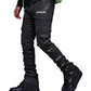 Guapi Obsidian Black Waxed Cargo Denim