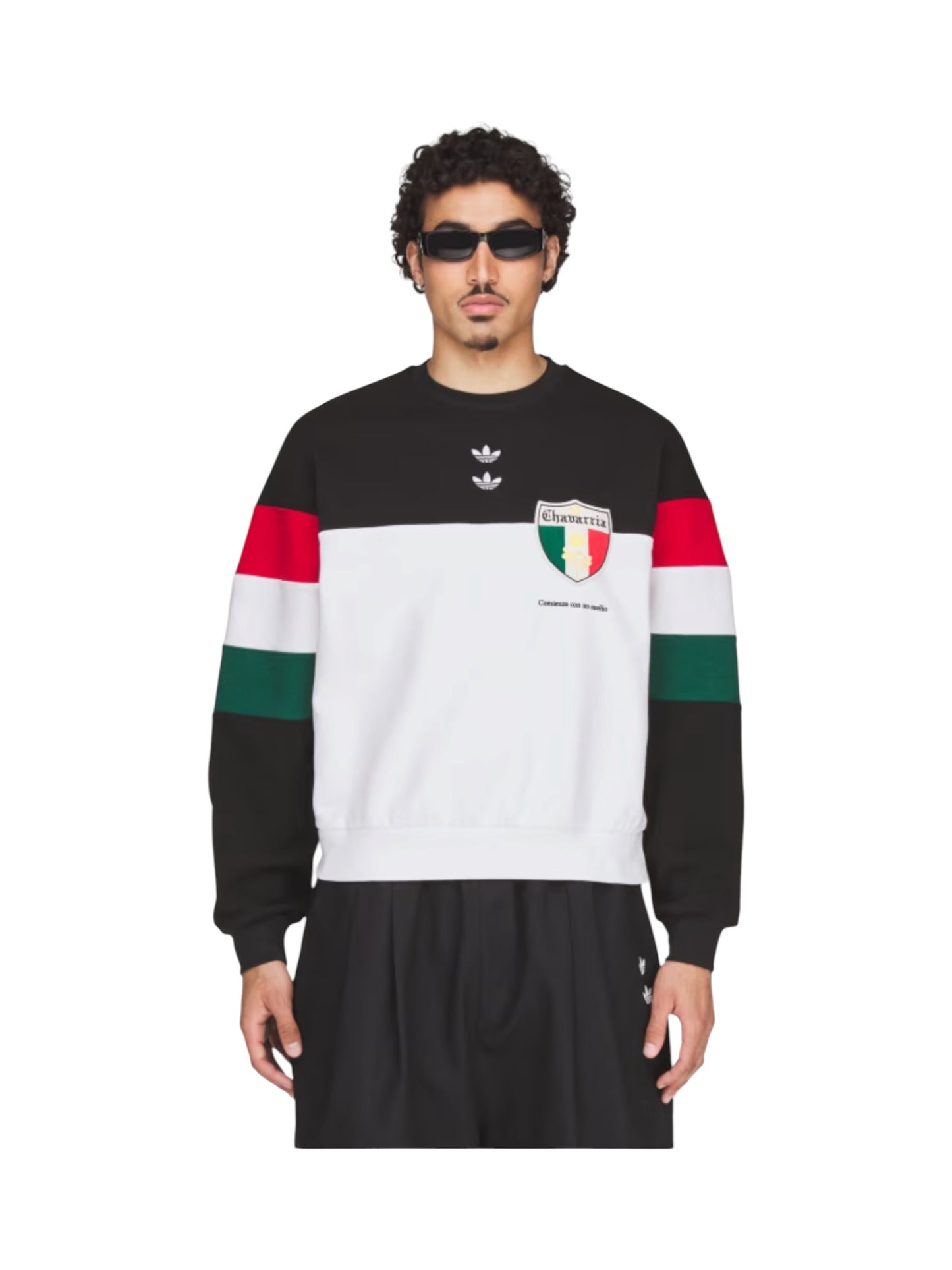 Willy Chavarria X Adidas KV1976 WC Crew  SWEATSH Black/White