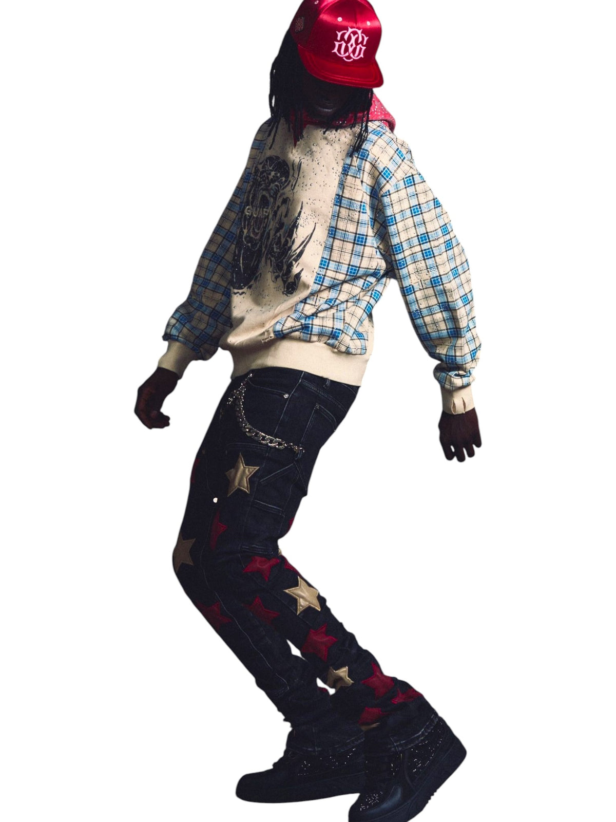 Guapi Panther Plaid Hoodie