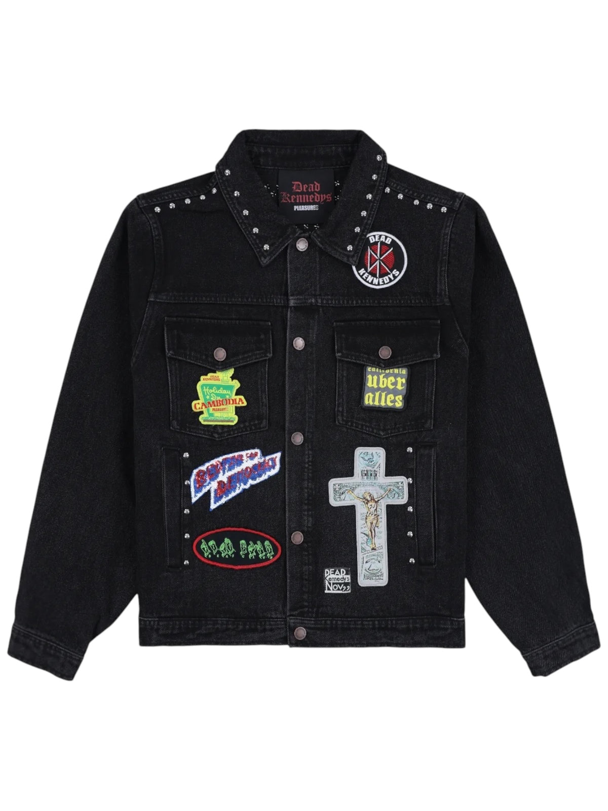 Pleasures P26F040 DIY Trucker Jacket BLK