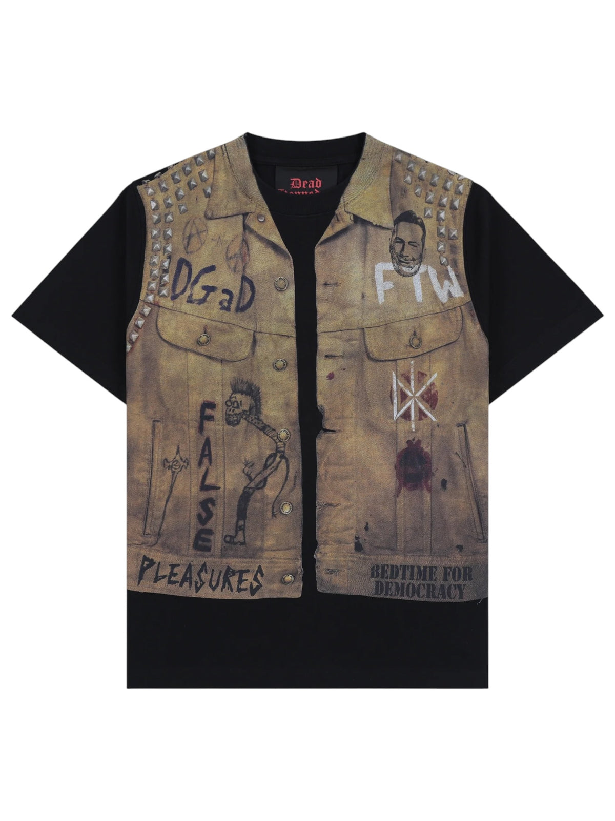 Pleasures P26FDK007 Vest Heavyweight Shirt BLK