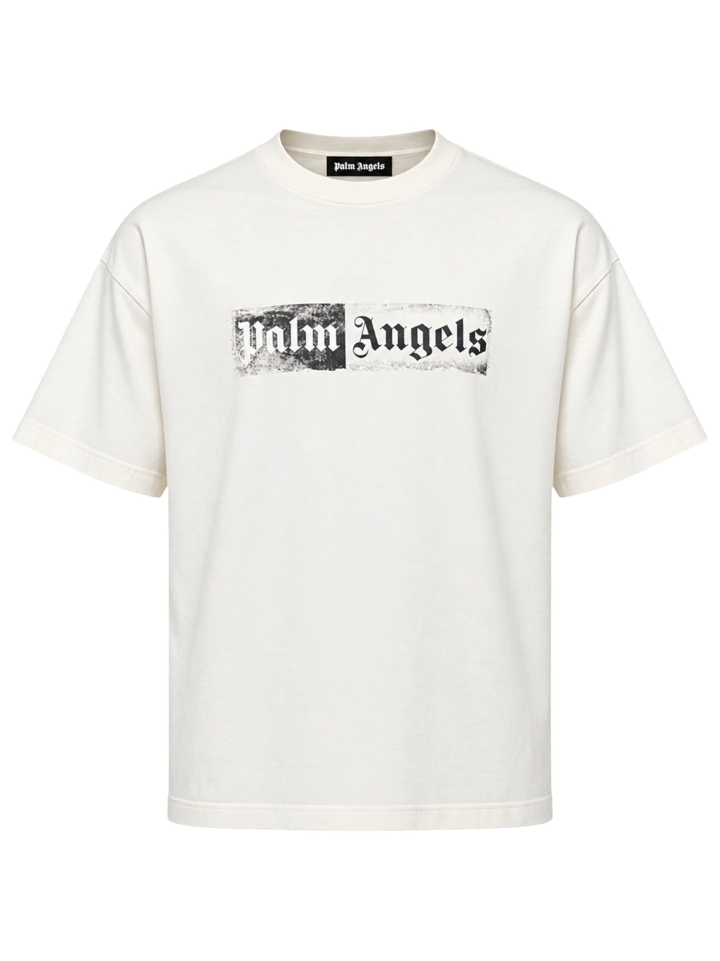 Palm Angels Stamp Logo Regular Tee Off White Black