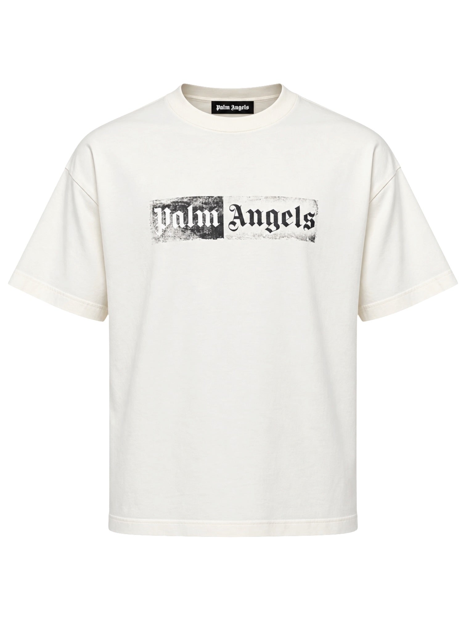 Palm Angels Stamp Logo Regular Tee Off White Black