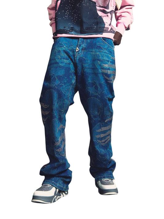 GUAPI Hell Dragger Laser Denim Pant