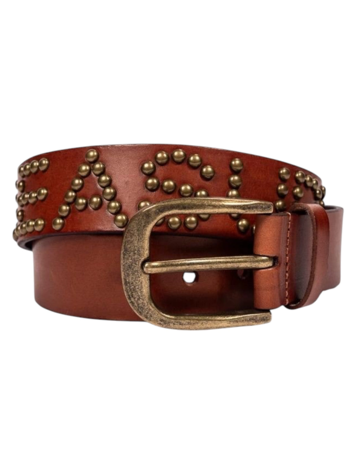 Pleasures P26F039 Pleasures Studded Belt BRN