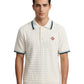 CasaBlanca Boucle Short Sleeve Polo White