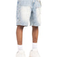 Guapi Aqua Blue Spider Denim Shorts