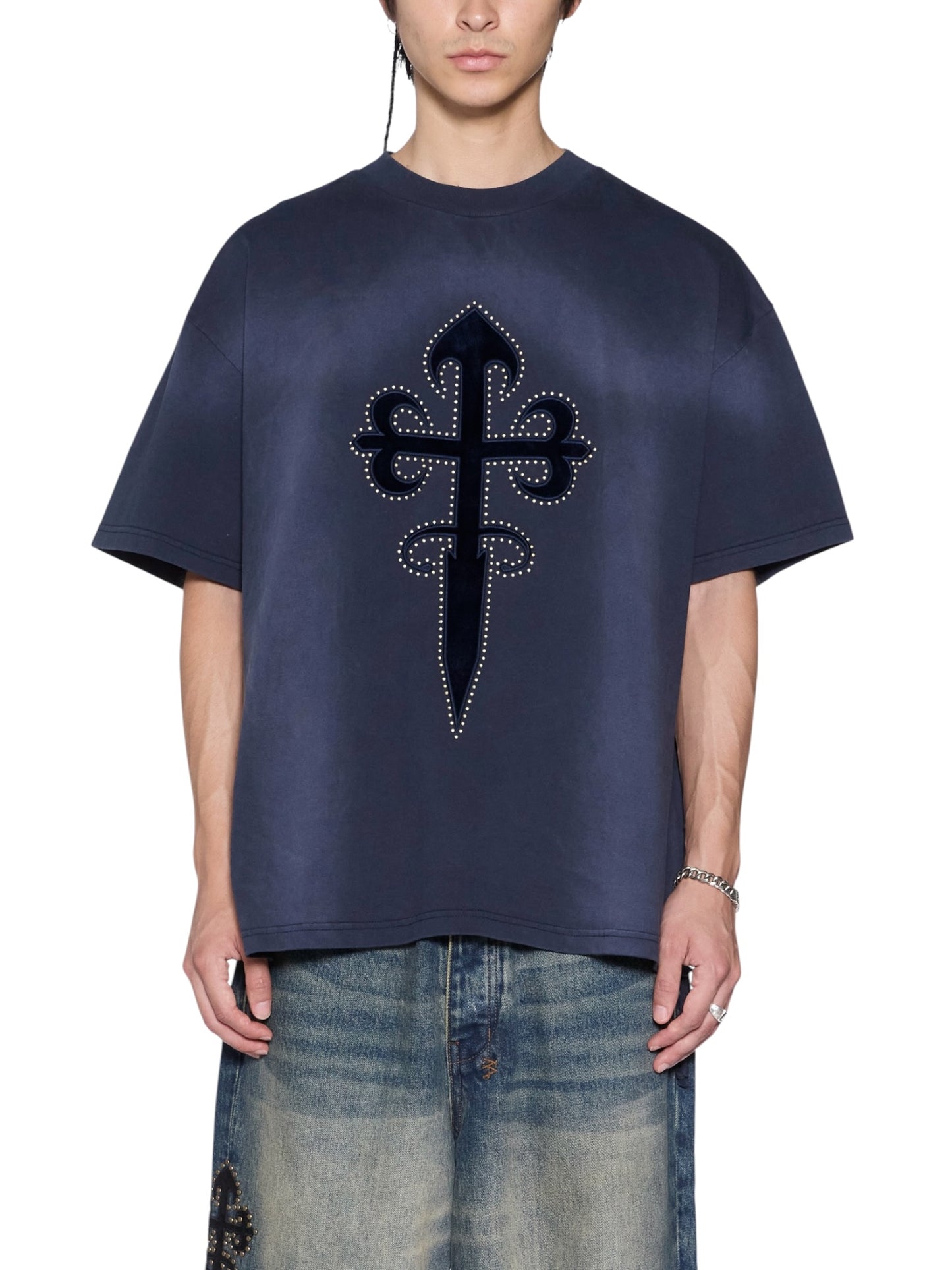 Ksubi Kaliba Ekcess SS Tee Deep Dive Navy