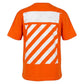 Off-White Diag S/S Tee Orange Tiger