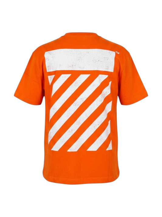 Off-White Diag S/S Tee Orange Tiger