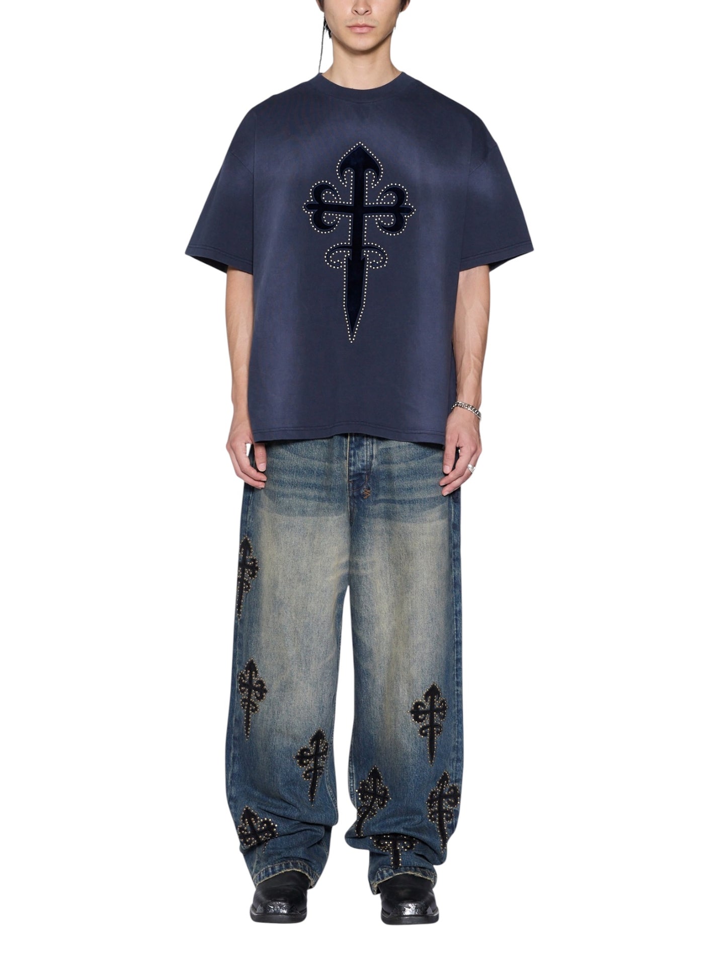 Ksubi Kaliba Ekcess SS Tee Deep Dive Navy