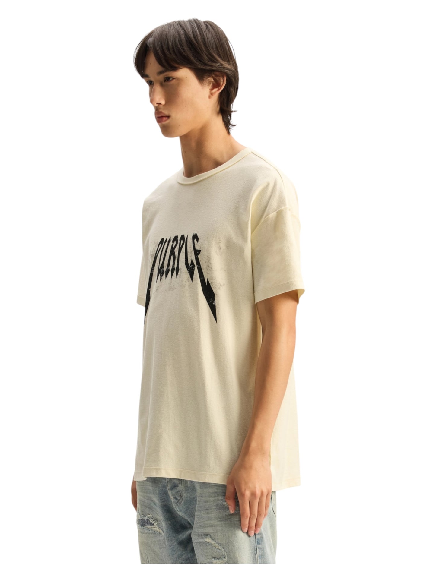 Purple Brand P101-TCSP426 Textured Inside Out Tee White