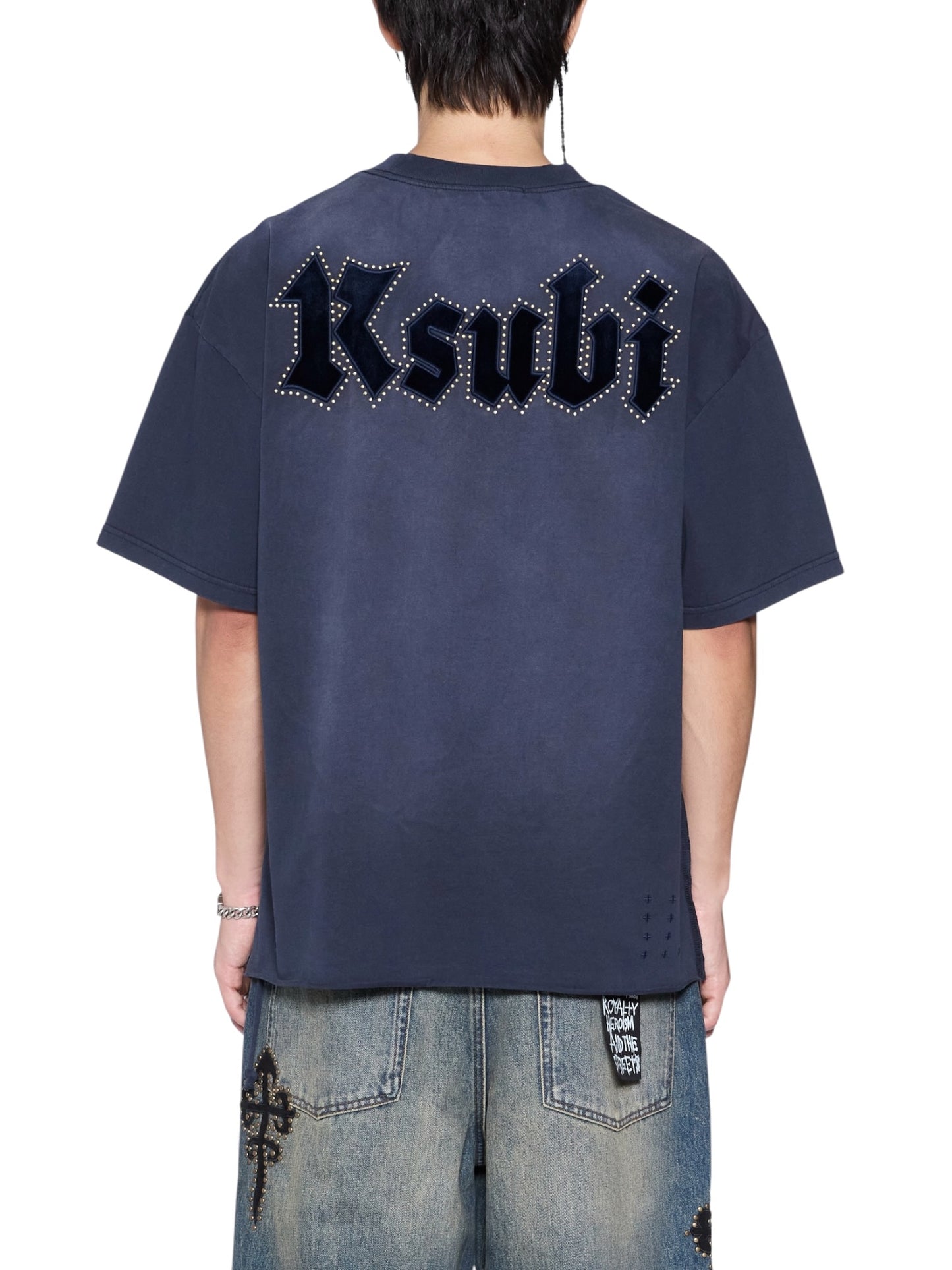 Ksubi Kaliba Ekcess SS Tee Deep Dive Navy