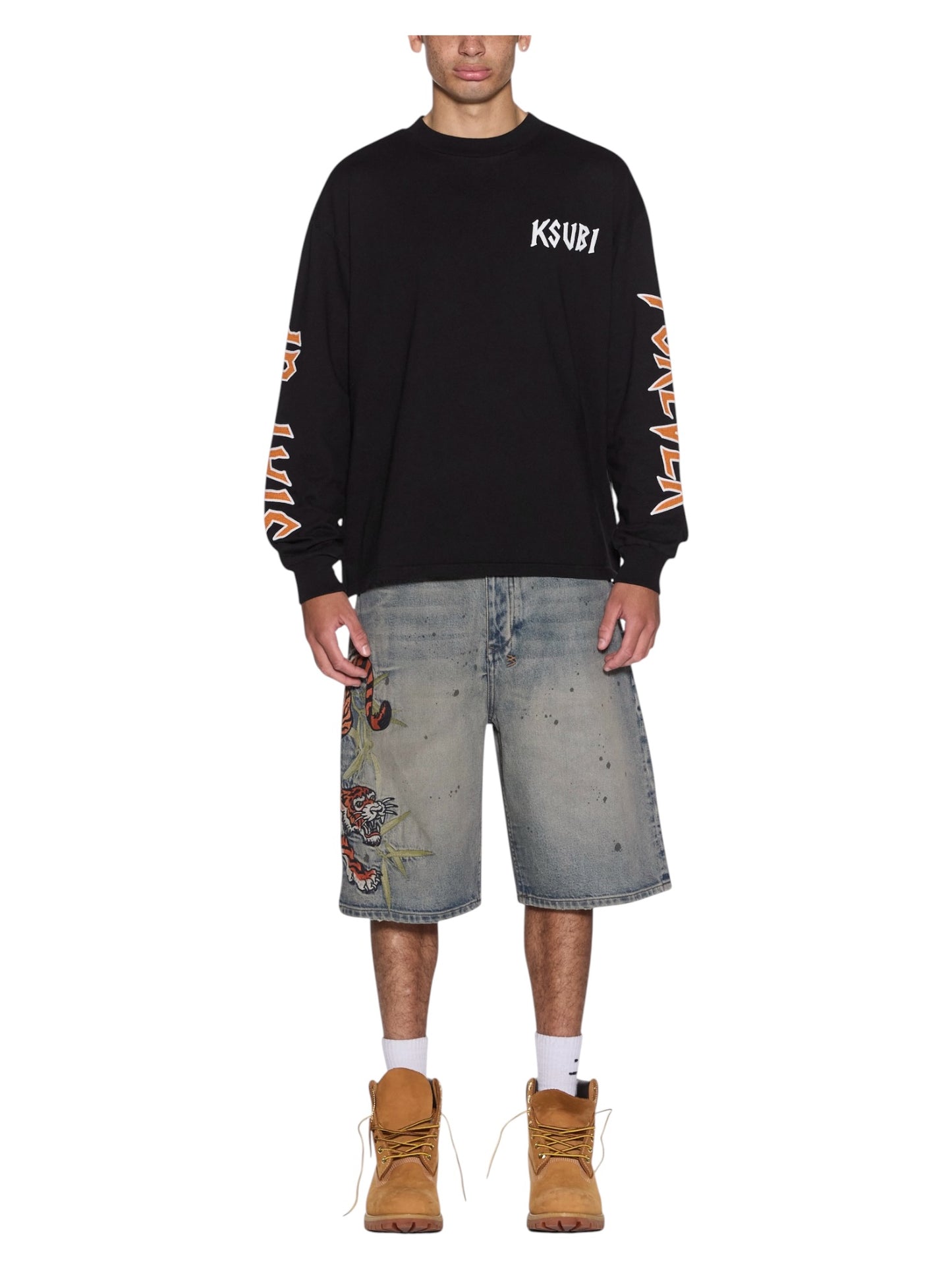 Ksubi Stay Up Ekcess Ls Tee Jet Black