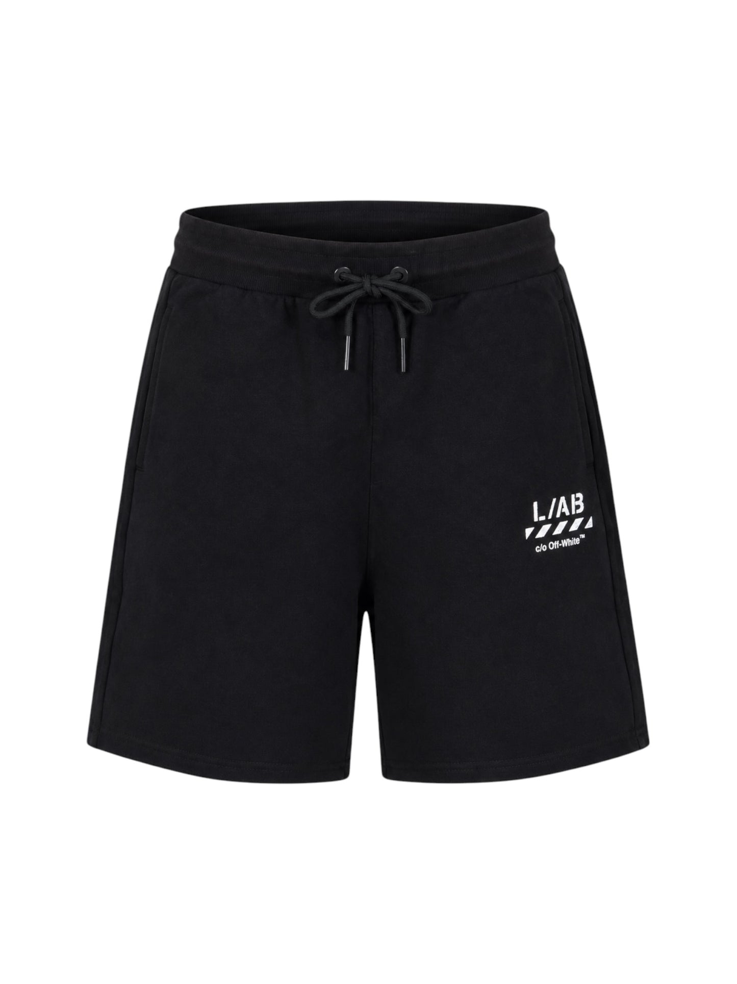 Off-White Diag Open Hem Jogger Shorts Black