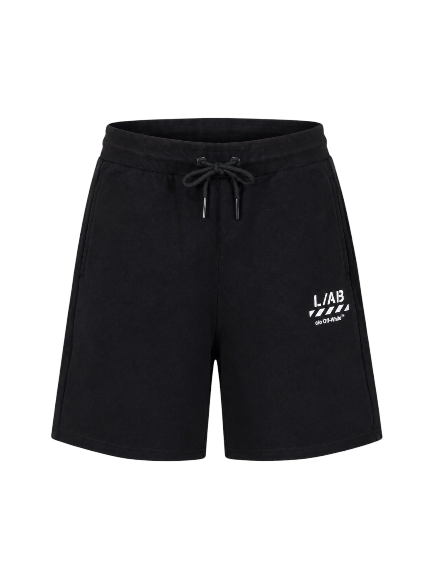 Off-White Diag Open Hem Jogger Shorts Black