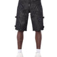 Guapi All Black Cross Buckle Shorts