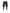 Guapi All Black Cross Buckle Shorts