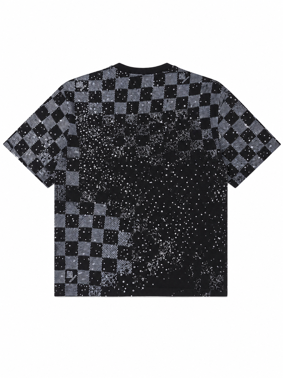 Guapi Checkerboard Tee Black