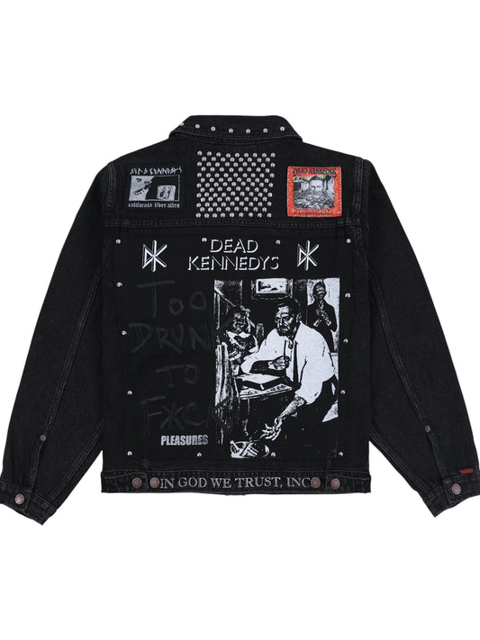Pleasures P26F040 DIY Trucker Jacket BLK