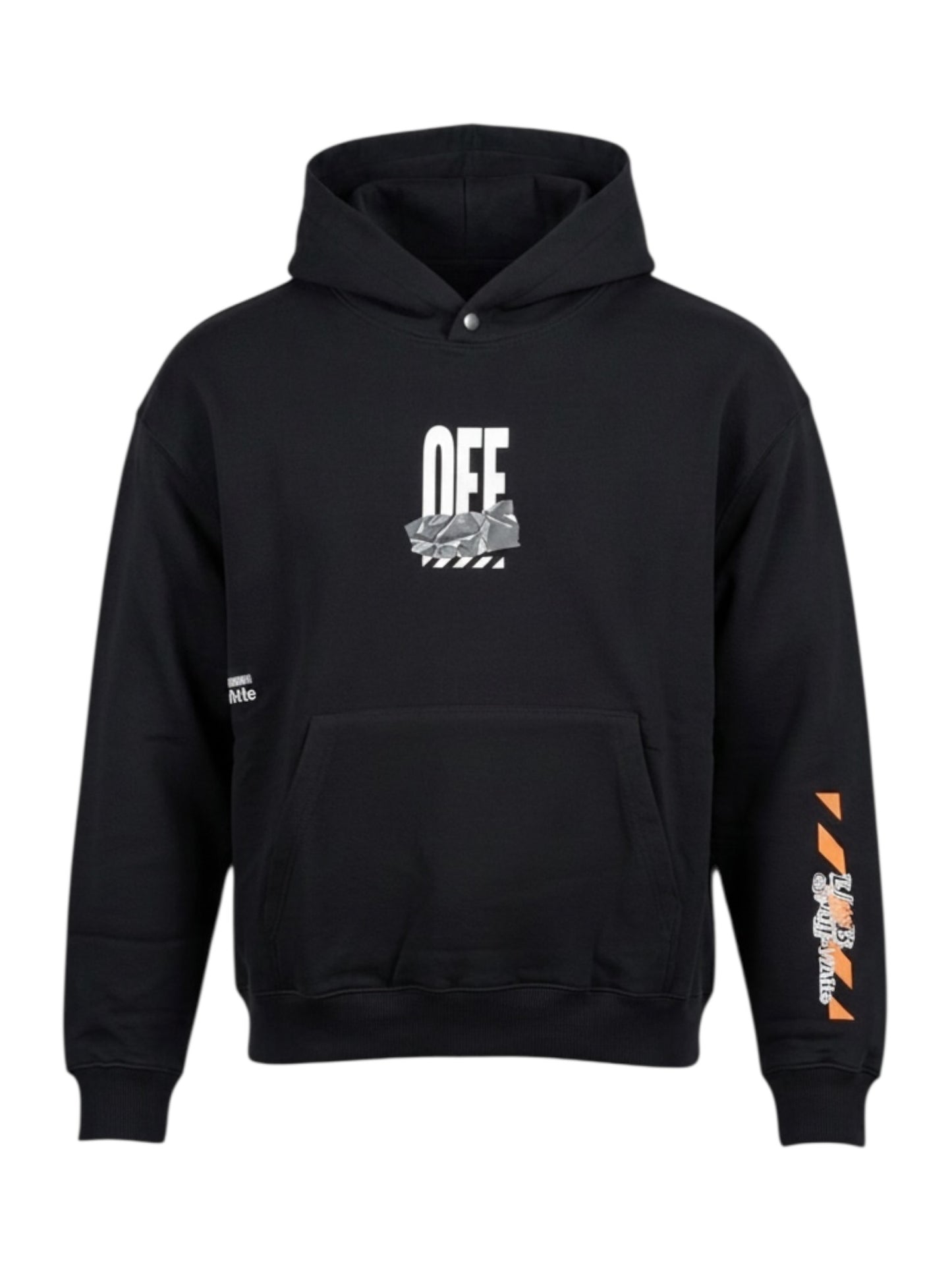 Off-White Off Active Duct Tape Hoodie Black