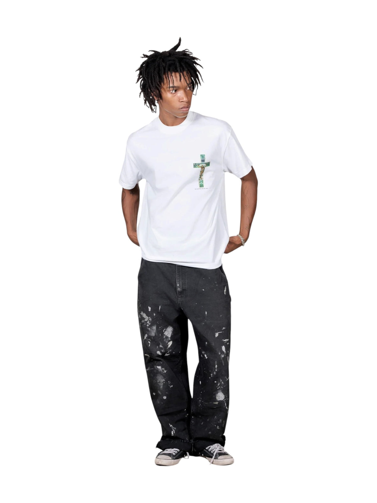 Pleasures P26FDK008 Trust Tee White