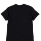 The Pleasures Supper T-Shirt in Black/Black by PLEASURES, made from 100% cotton, is elegantly shown from the back against a white background.