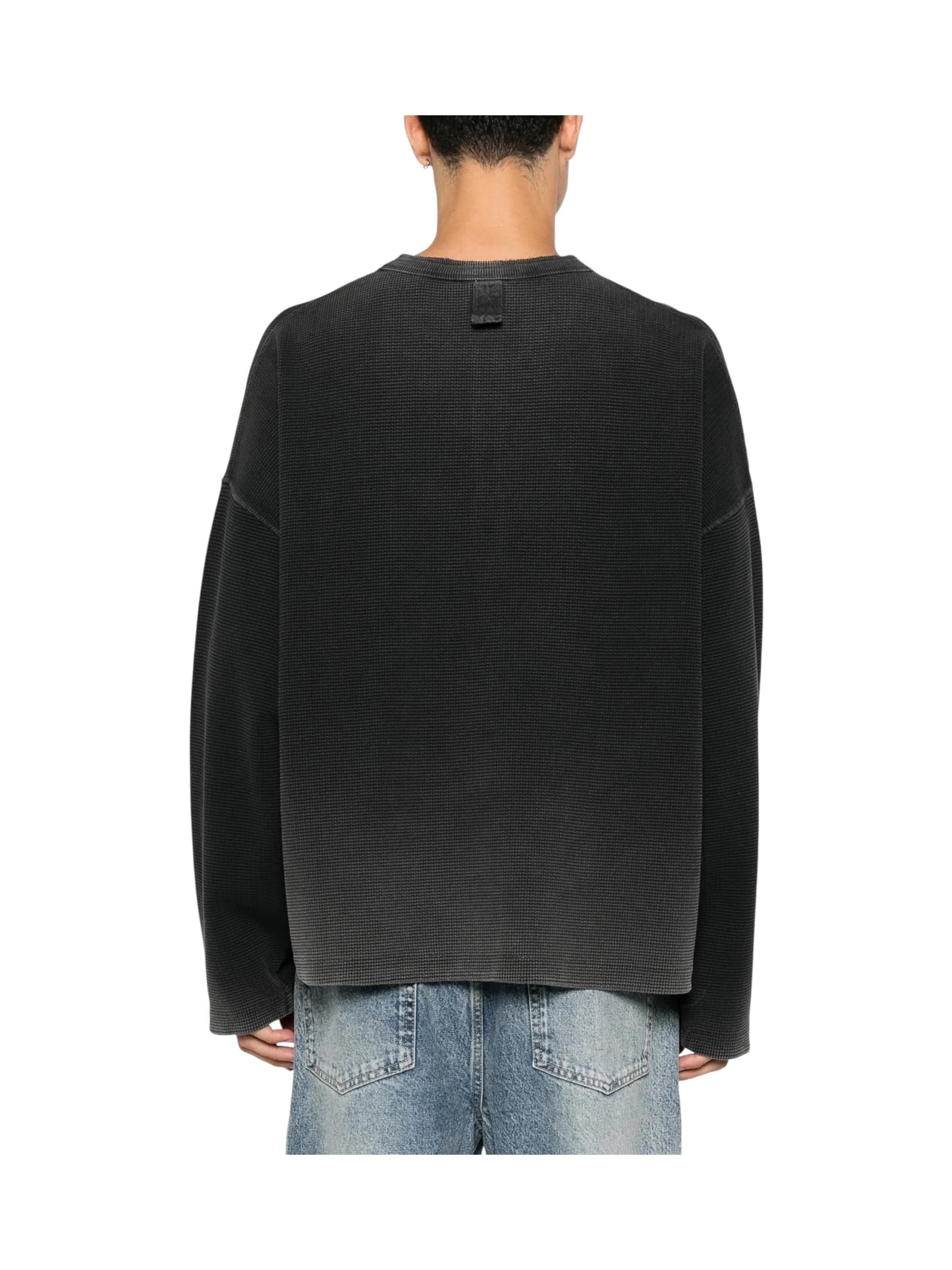Represent MLM100907-06 Henley Sweat Vtg Black