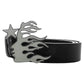 Hellstar Flame Girl Logo Belt Black