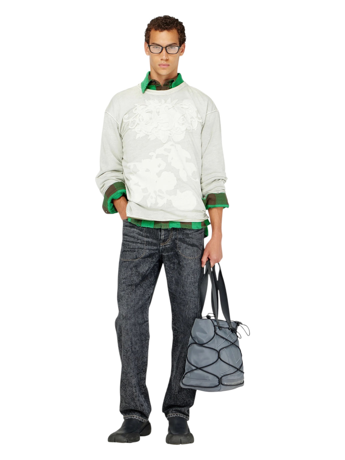 Diesel T Rivy LS T-Shirt Olive Green