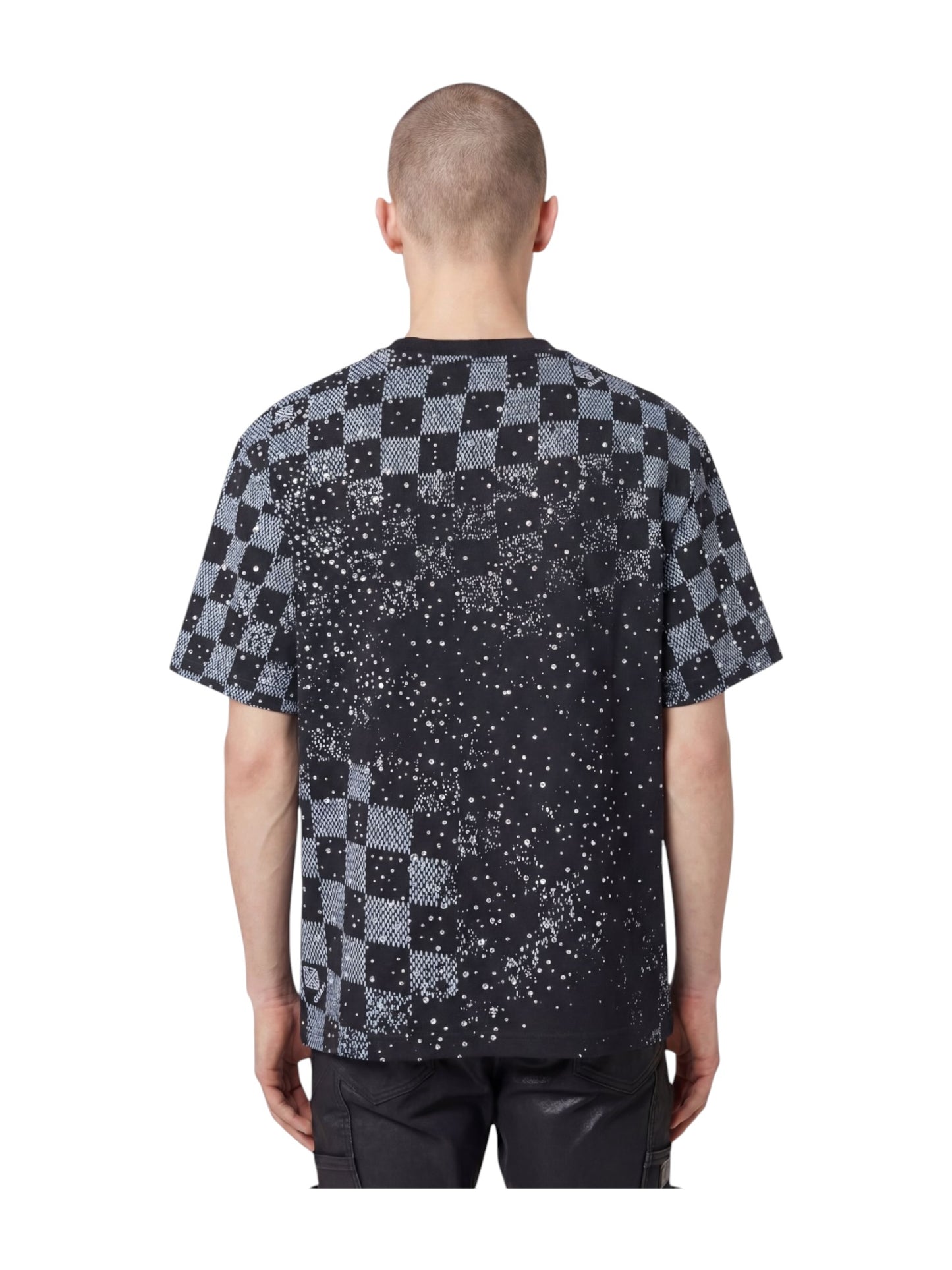 Guapi Checkerboard Tee Black