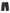 Guapi All Black Cross Buckle Shorts