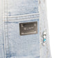 Guapi Aqua Blue Spider Denim Shorts