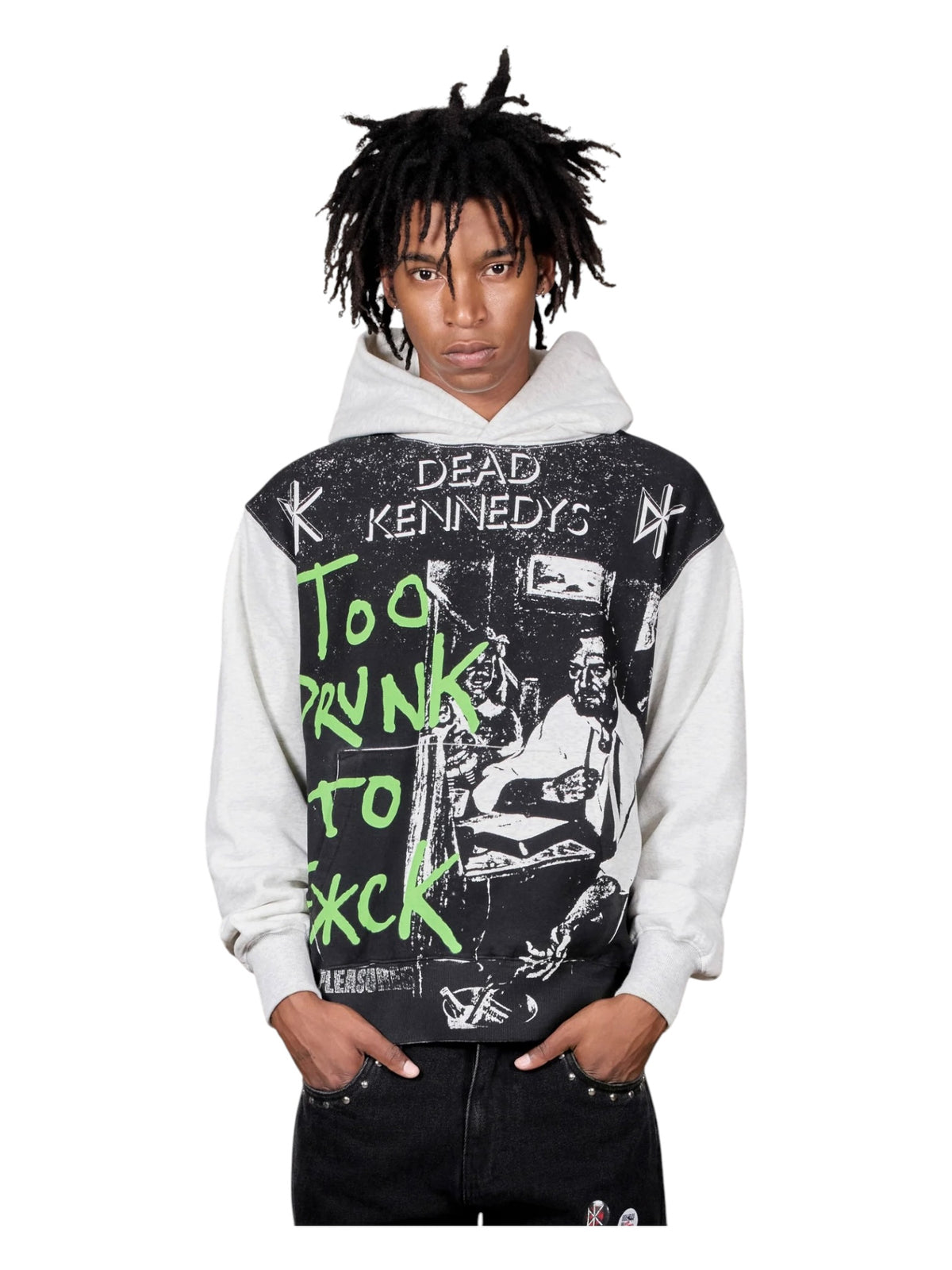 Pleasures P26FDK003 TDTF Hoodie ASH