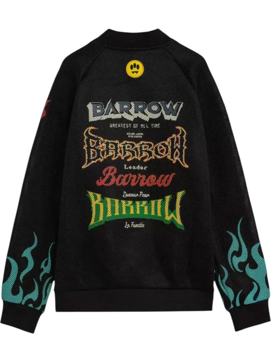 Barrow S6BWUABO026 Mesh/Nylon Jacket UNISEX  Black