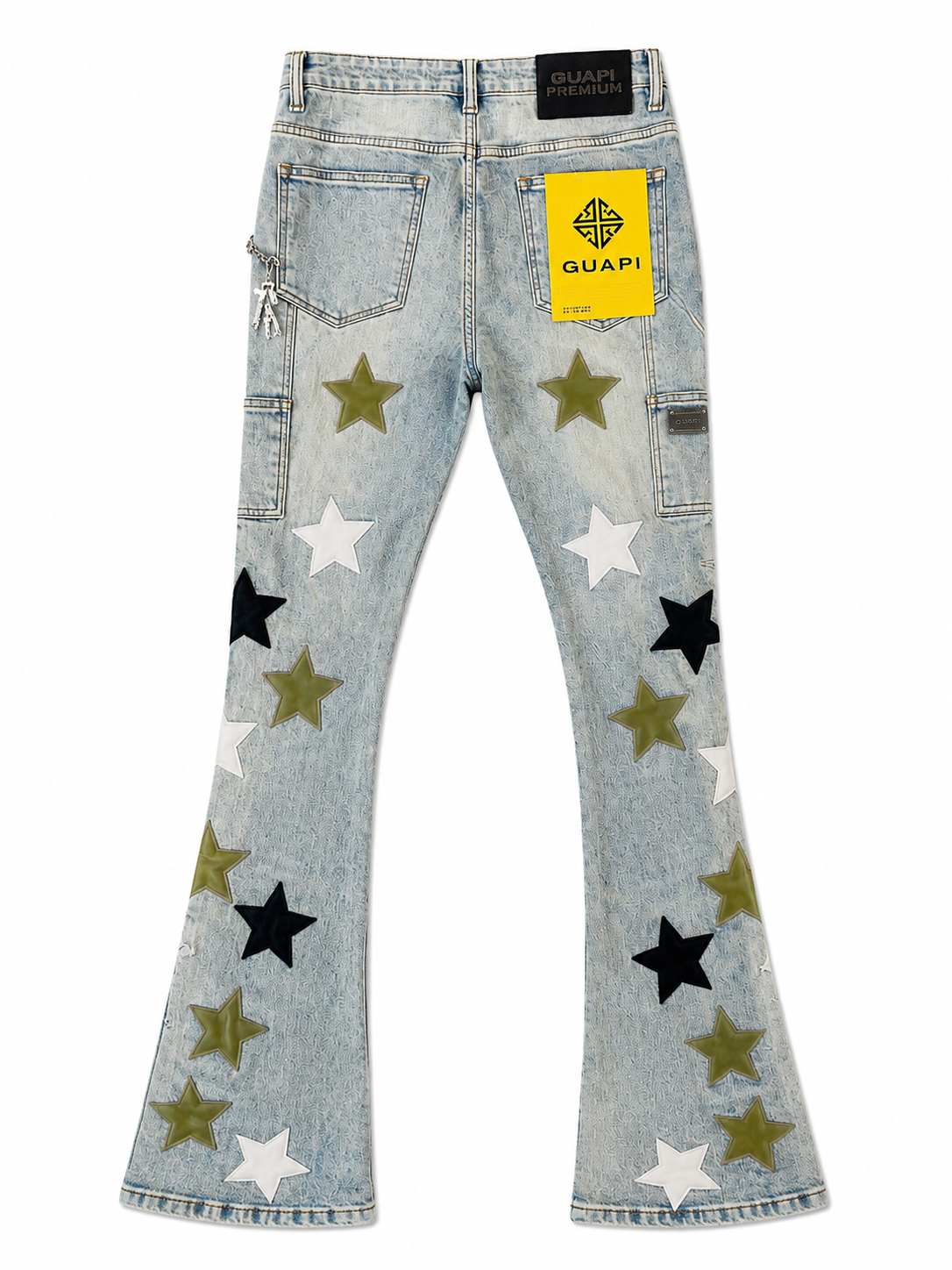 Guapi Olive Green Vintage Stars Denim